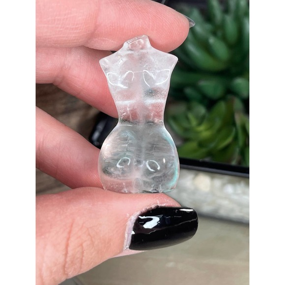 Mini Goddess body carving / sculpture crystal - Picture 4 of 10